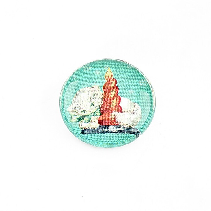 Cabochon sticla 20mm "Christmas" cod 1170