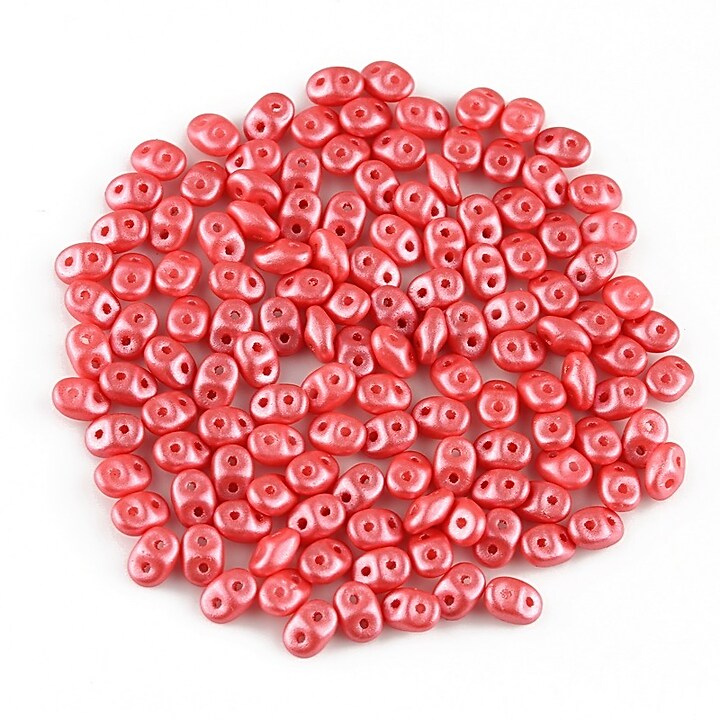 Margele Super Duo 2.5x5mm - Pearl Shine - Rose