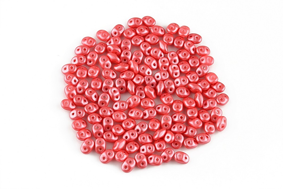 Margele Super Duo 2.5x5mm - Pearl Shine - Rose