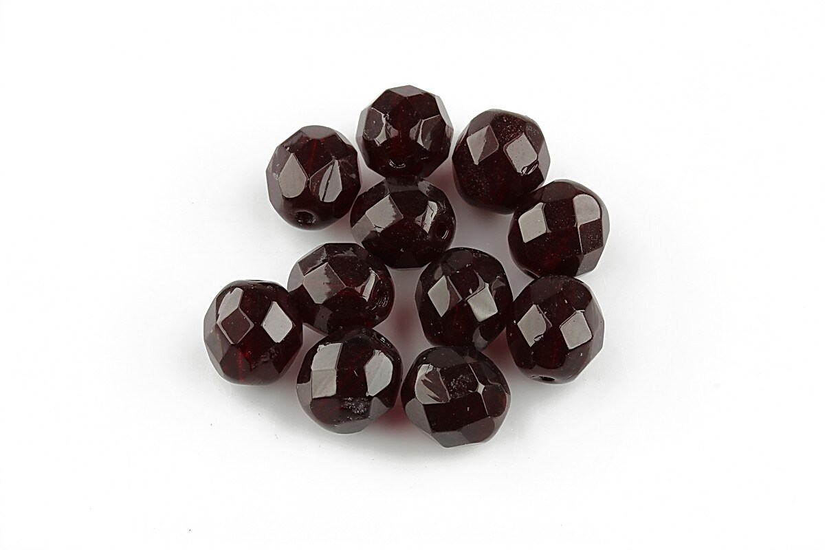 Margele fire polish 8mm - Garnet