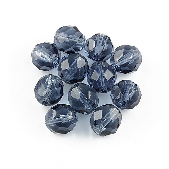 Margele fire polish 8mm - Montana Blue