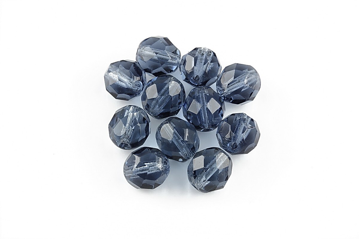 Margele fire polish 8mm - Montana Blue
