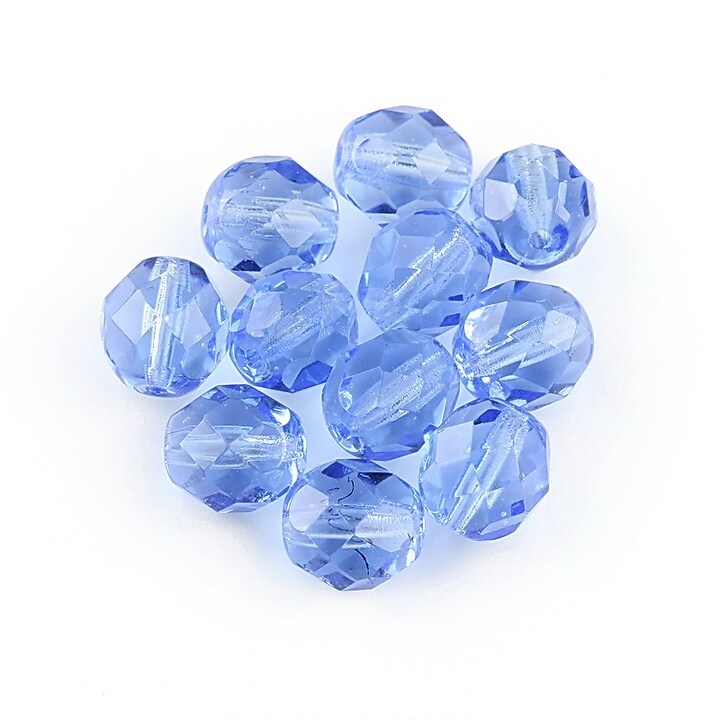 Margele fire polish 8mm - Med Sapphire