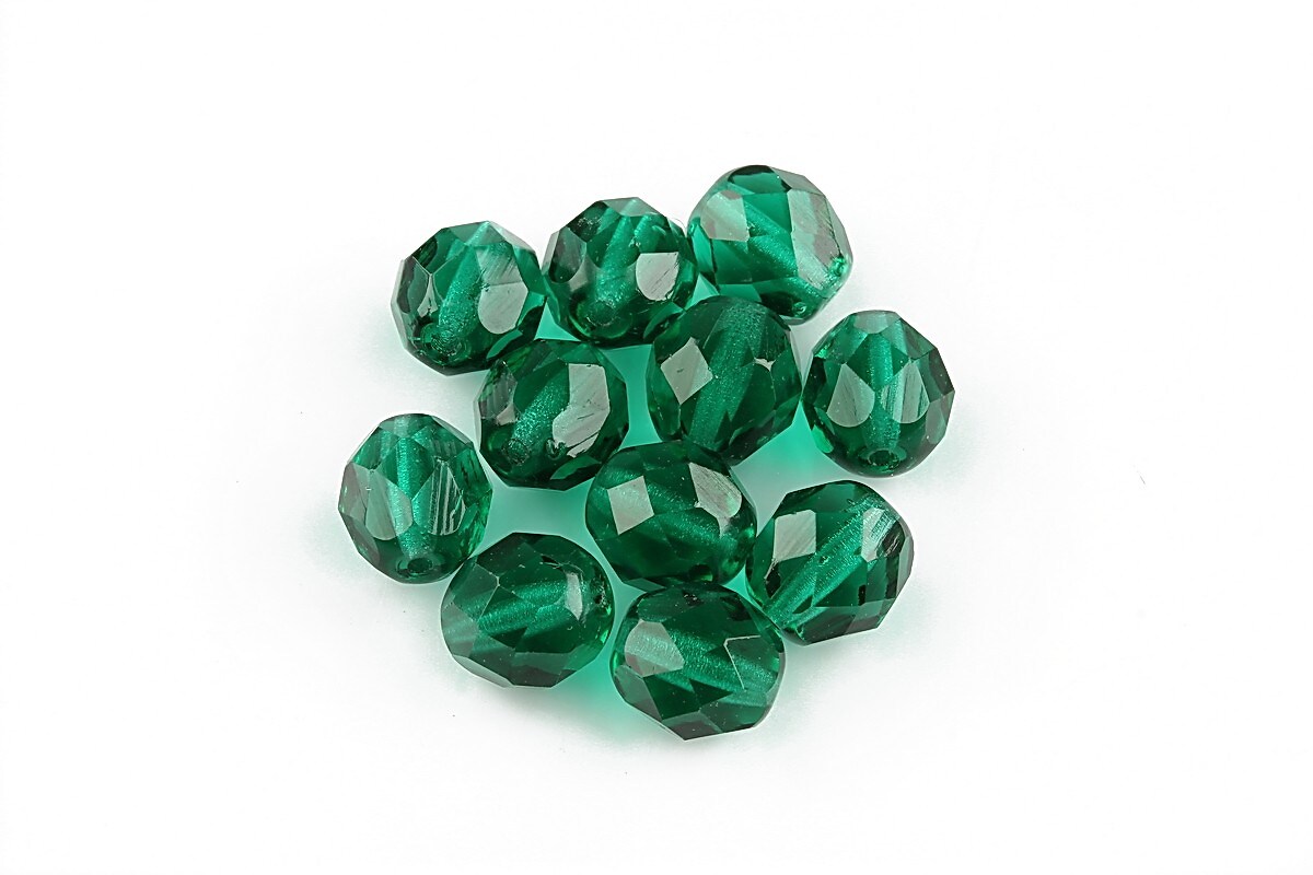 Margele fire polish 8mm  - Emerald