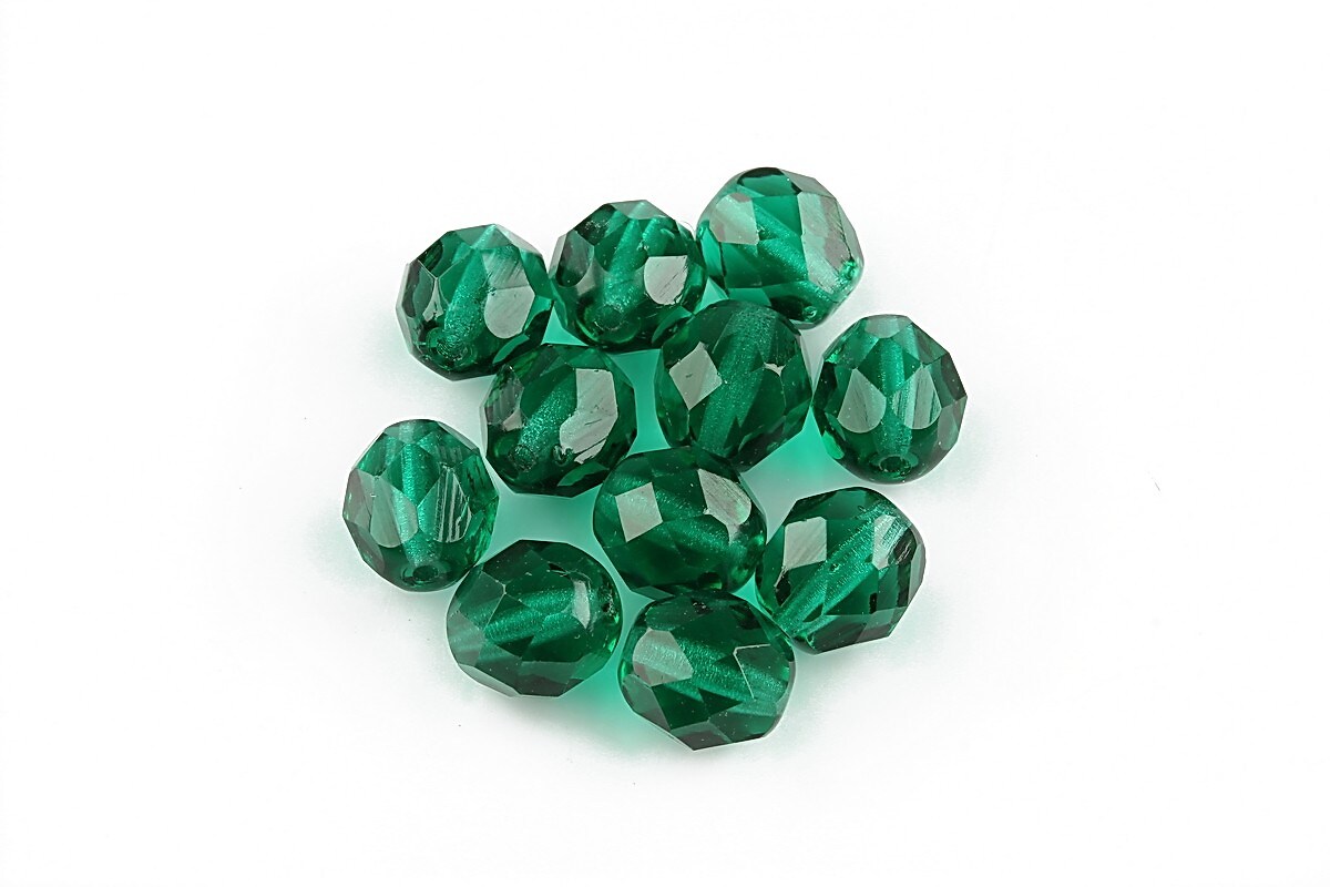 Margele fire polish 8mm - Emerald