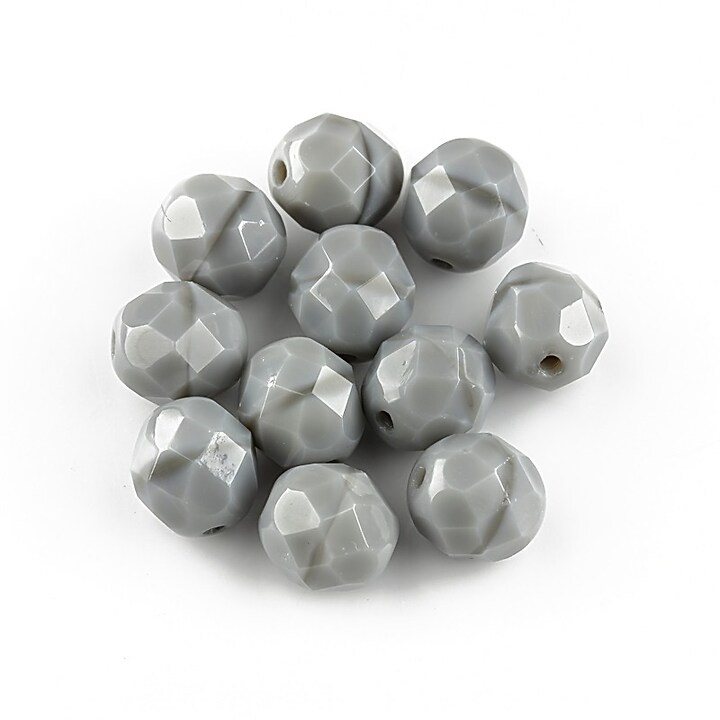 Margele fire polish 8mm - Coral Gray