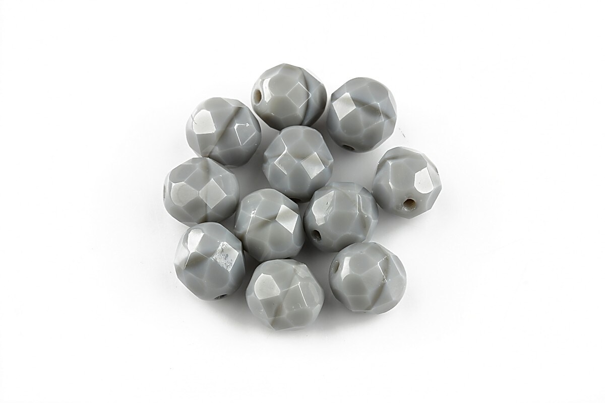 Margele fire polish 8mm - Coral Gray