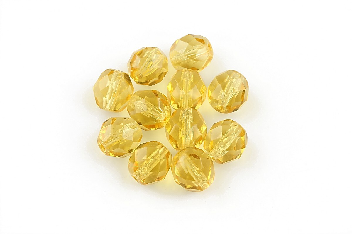 Margele fire polish 8mm - Lt Topaz
