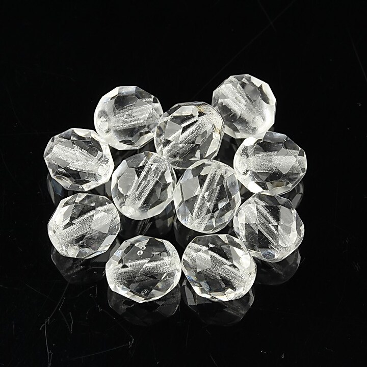 Margele fire polish 8mm - Crystal