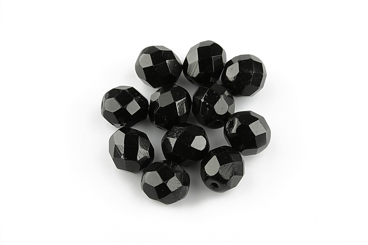 Margele fire polish 8mm - Jet