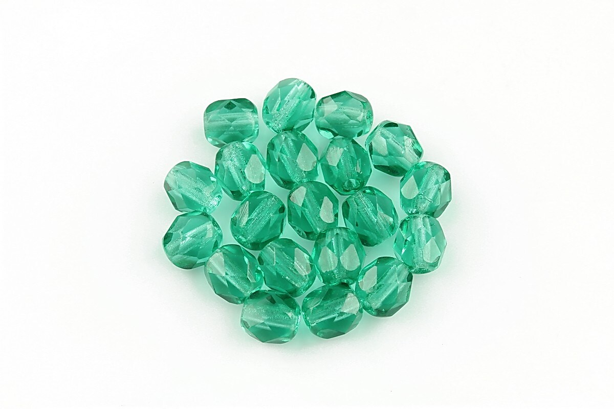 Margele fire polish 6mm - Lt Emerald