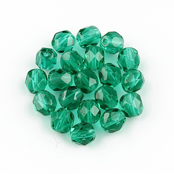 Margele fire polish 6mm - Emerald