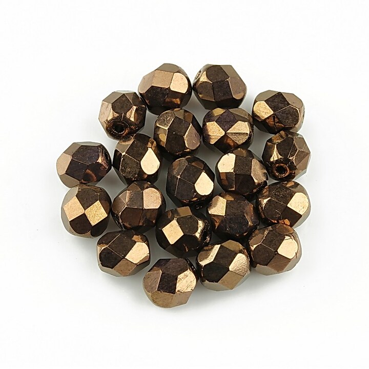 Margele fire polish 6mm - Bronze