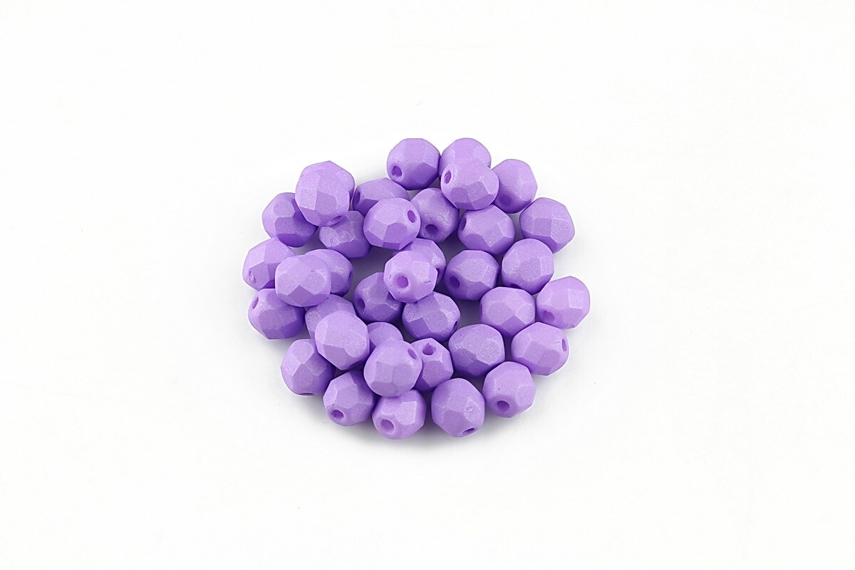 Margele fire polish 4mm (10 buc.) - Saturated Purple
