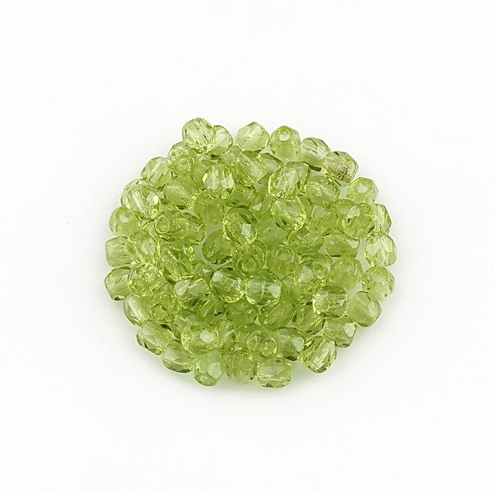 Margele fire polish 3mm (10 buc.) - Olivine