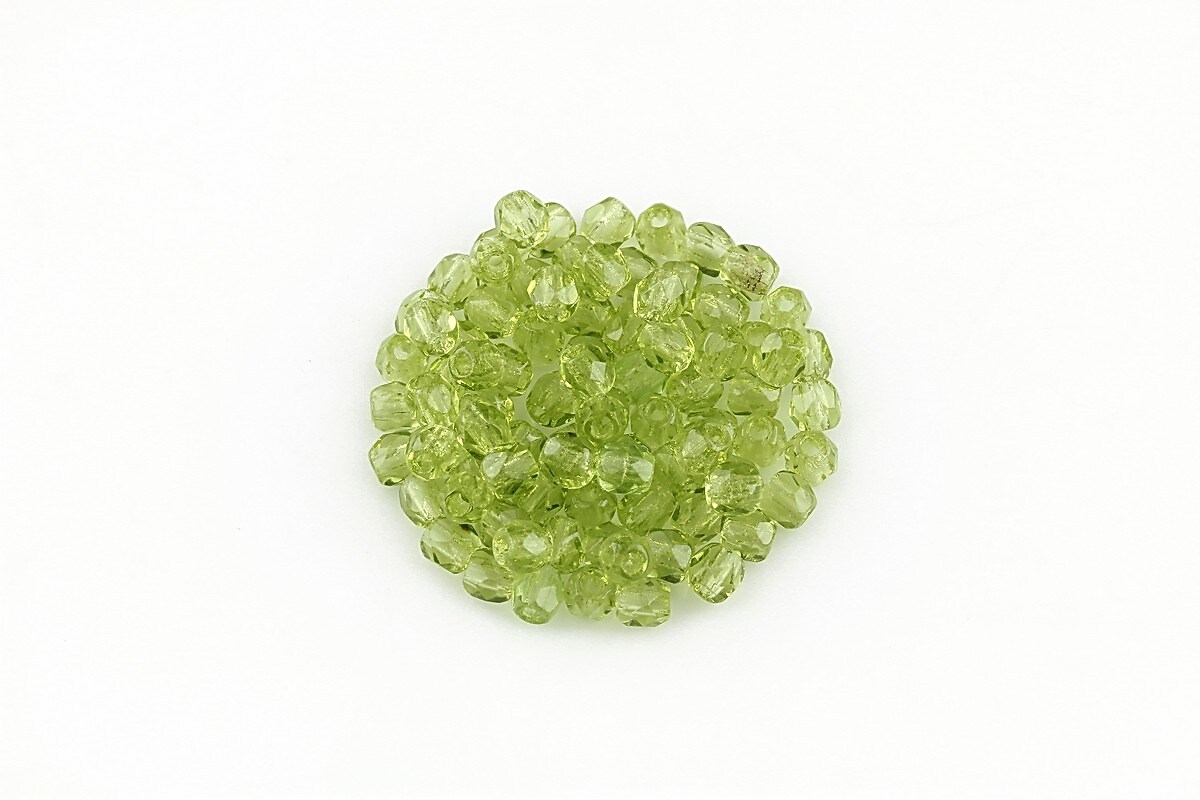 Margele fire polish 3mm (10 buc.) - Olivine