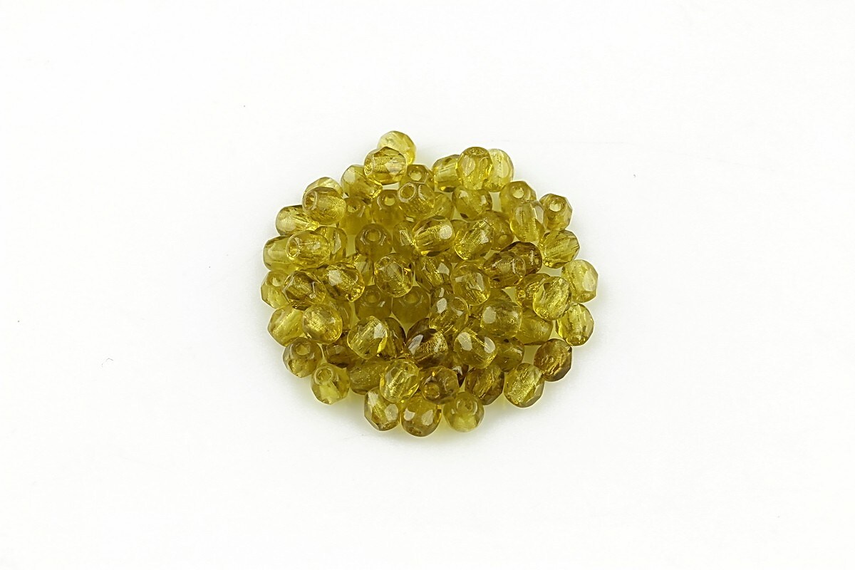 Margele fire polish 3mm (10 buc.) - Dk Olivine