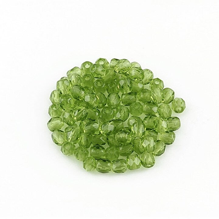 Margele fire polish 3mm (10 buc.) - Dk Olivine