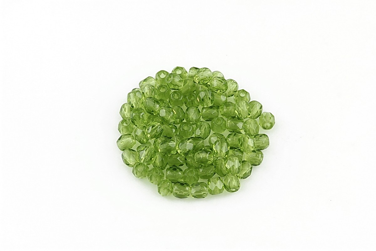 Margele fire polish 3mm (10 buc.) - Dk Olivine