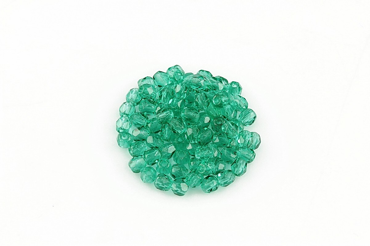 Margele fire polish 3mm (10 buc.) - Emerald