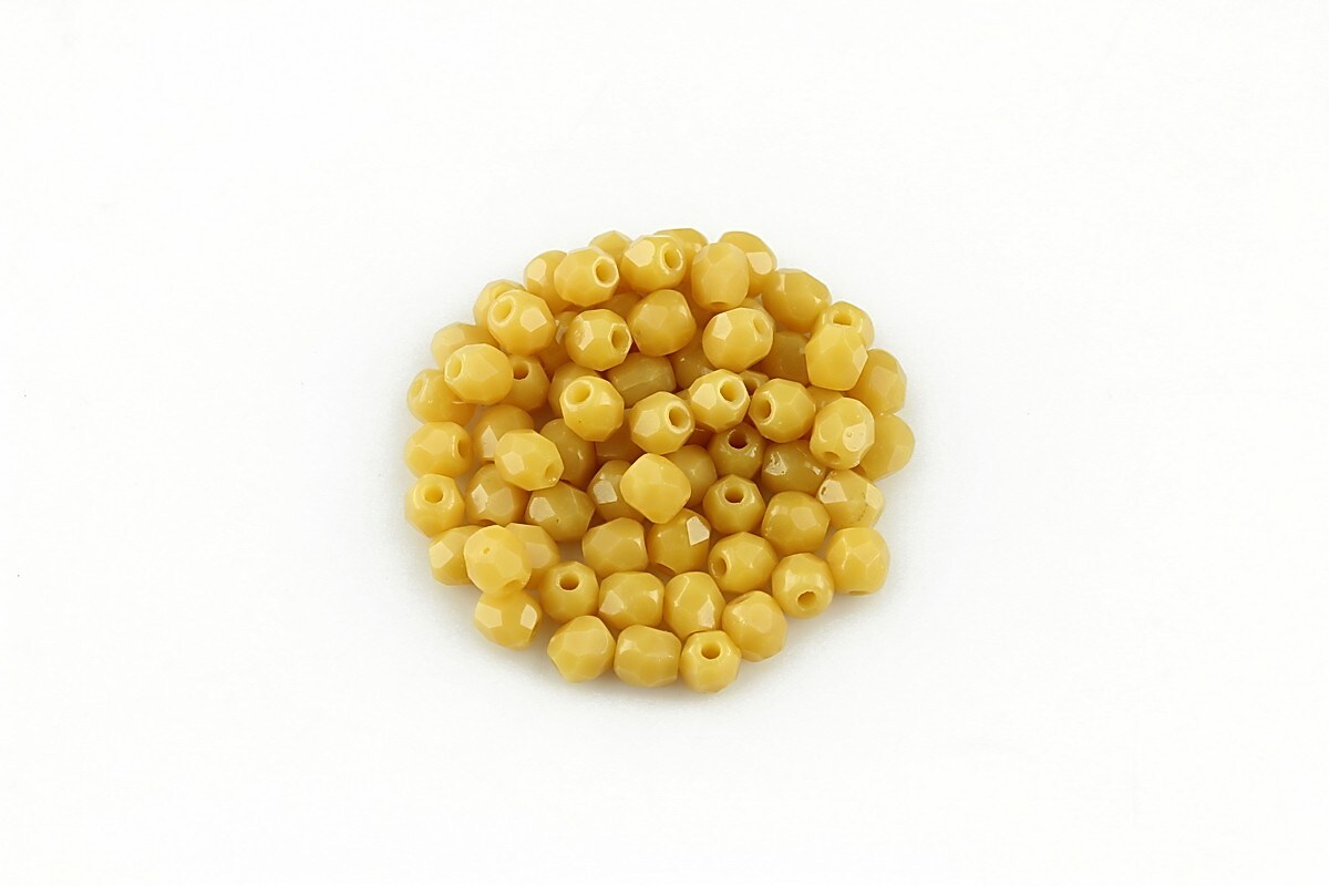 Margele fire polish 3mm (10 buc.) - Dk Ivory