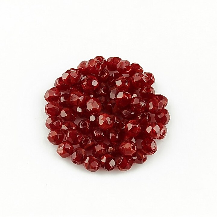 Margele fire polish 3mm (10 buc.) - Oxblood