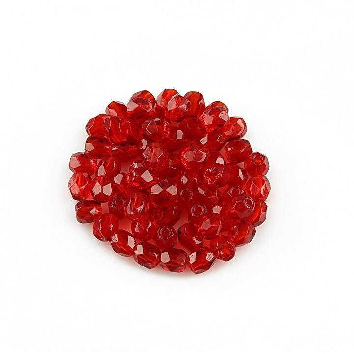 Margele fire polish 3mm (10 buc.) - Siam Ruby