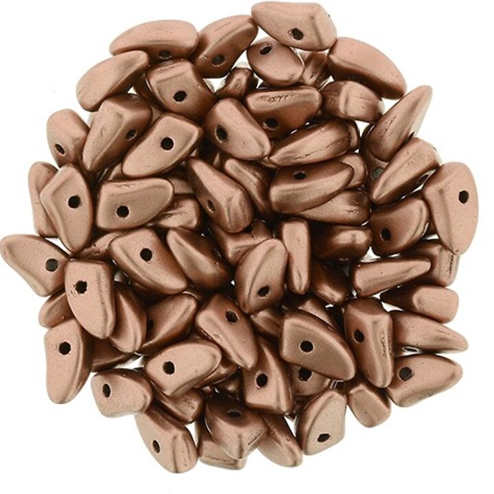 Margele PRONG 3x6mm - Matte - Metallic Bronze Copper