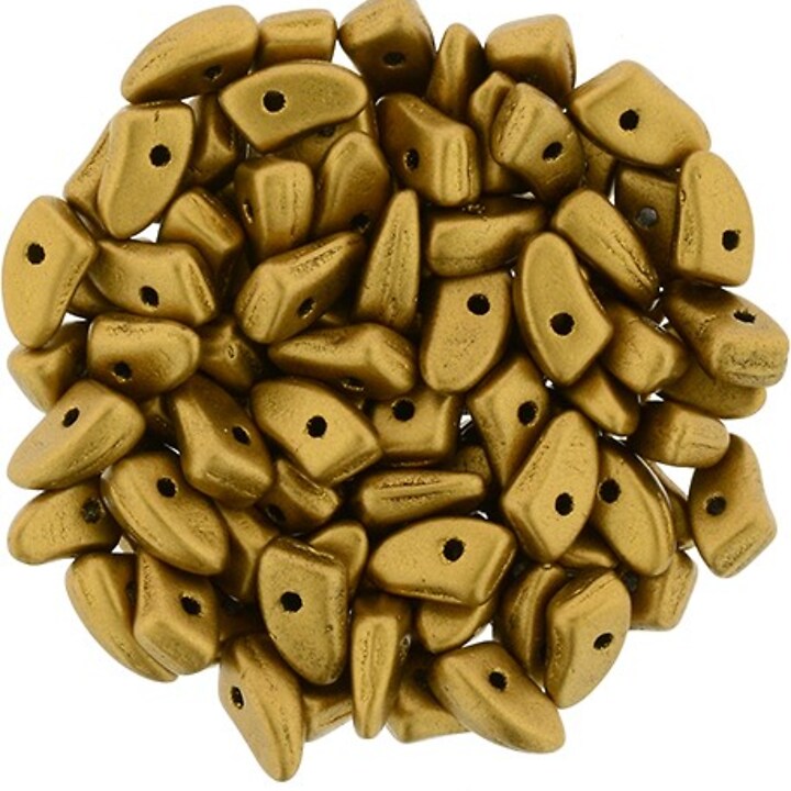 Margele PRONG 3x6mm - Matte - Metallic Goldenrod