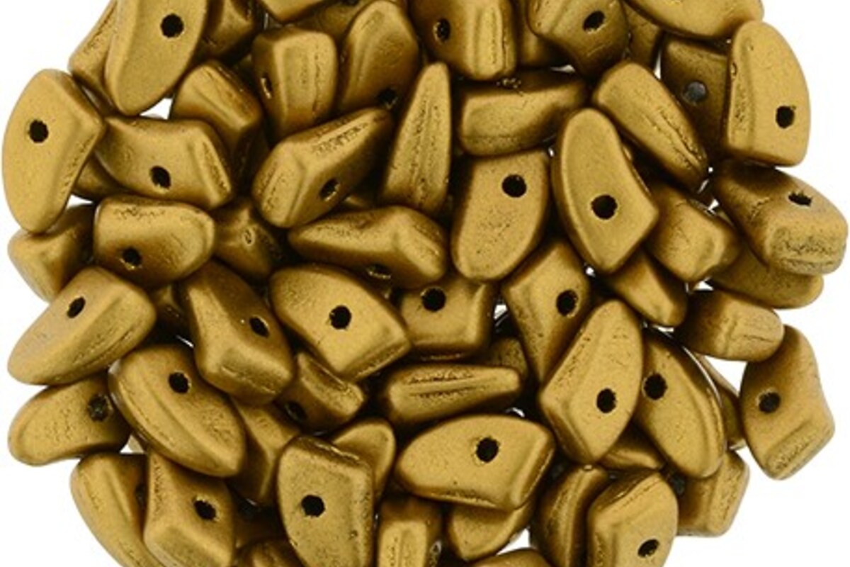 Margele PRONG 3x6mm - Matte - Metallic Goldenrod