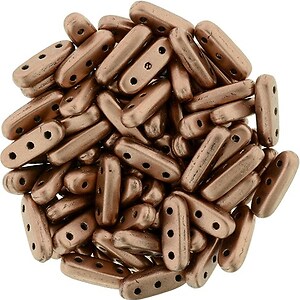 Margele CzechMates BEAM 3x10mm - Matte - Metallic Bronze Copper