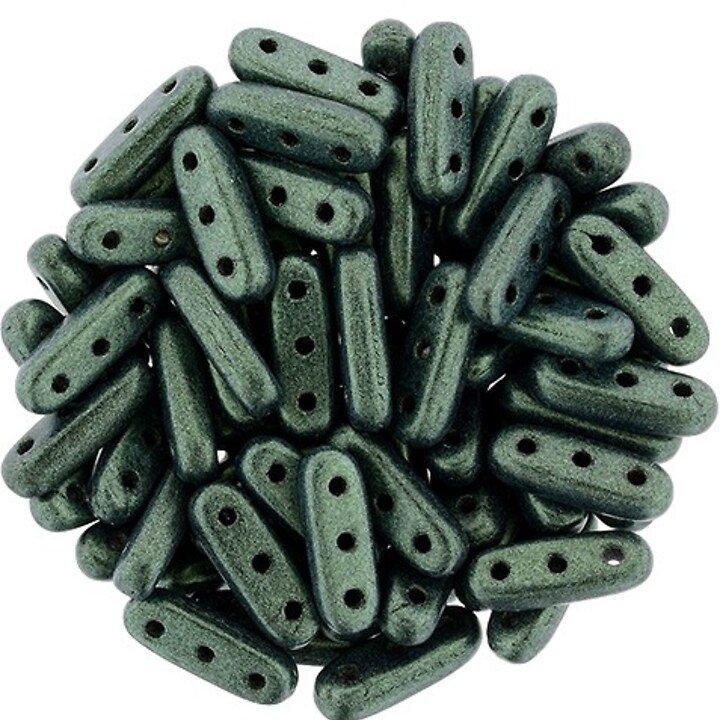 Margele CzechMates BEAM 3x10mm - Metallic Suede - Lt Green