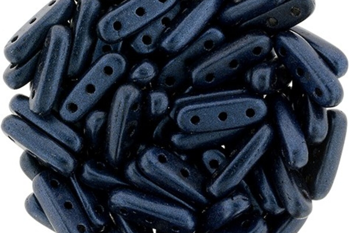 Margele CzechMates BEAM 3x10mm - Metallic Suede - Dk Blue