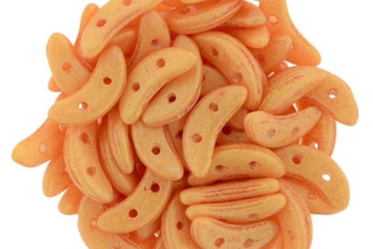 Margele CzechMates CRESCENT 3x10mm - Pacifica - Tangerine