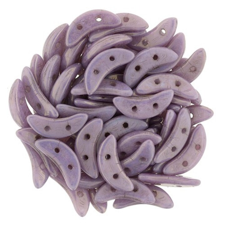 Margele CzechMates CRESCENT 3x10mm - Opaque Lilac