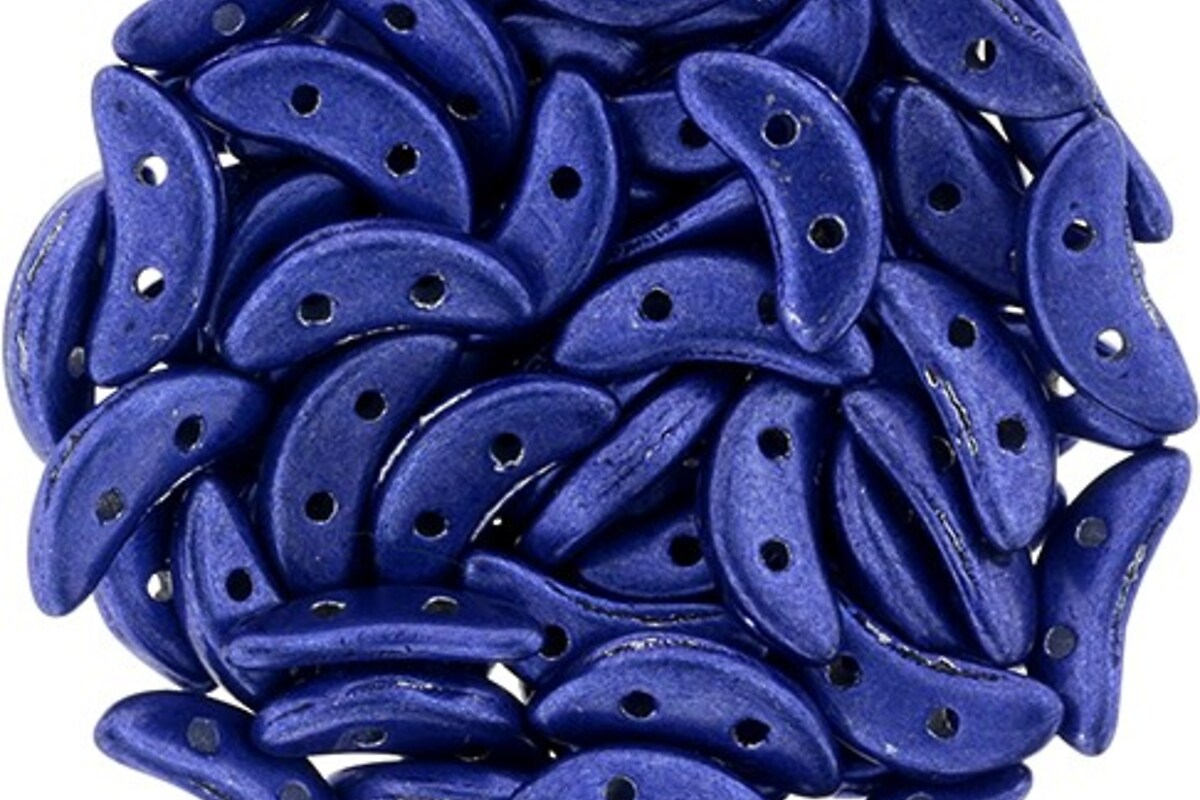 Margele CzechMates CRESCENT 3x10mm - Saturated Metallic Lapis Blue