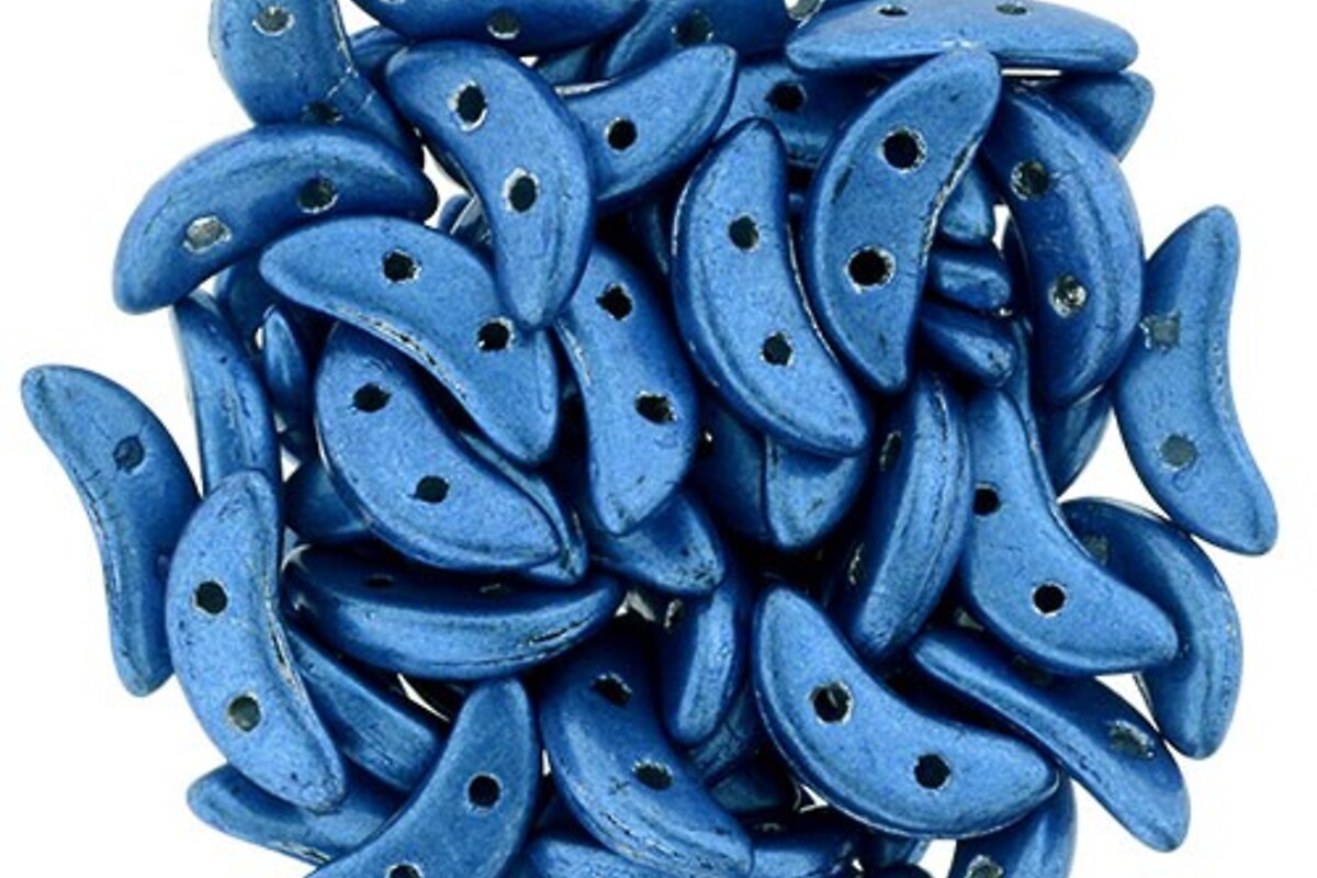 Margele CzechMates CRESCENT 3x10mm - Saturated Metallic Blue