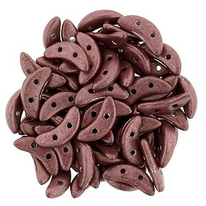 Margele CzechMates CRESCENT 3x10mm - Saturated Metallic Copper Pink