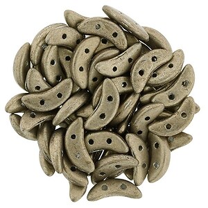 Margele CzechMates CRESCENT 3x10mm - Saturated Metallic Khaki