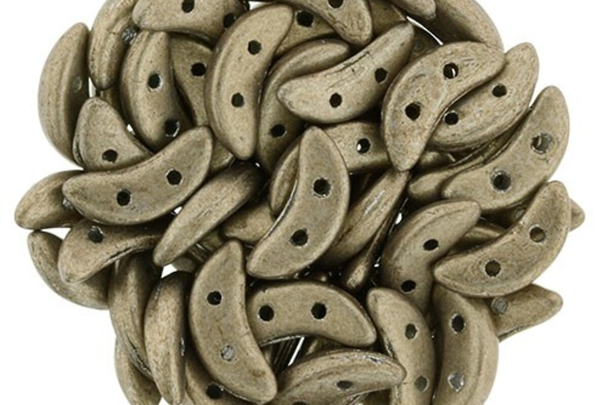 Margele CzechMates CRESCENT 3x10mm - Saturated Metallic Khaki