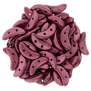 Margele CzechMates CRESCENT 3x10mm - Saturated Metallic Cranberry