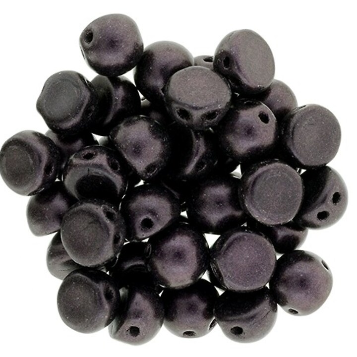 Margele CzechMates CABOCHON 7mm - Metallic Suede - Dk Plum