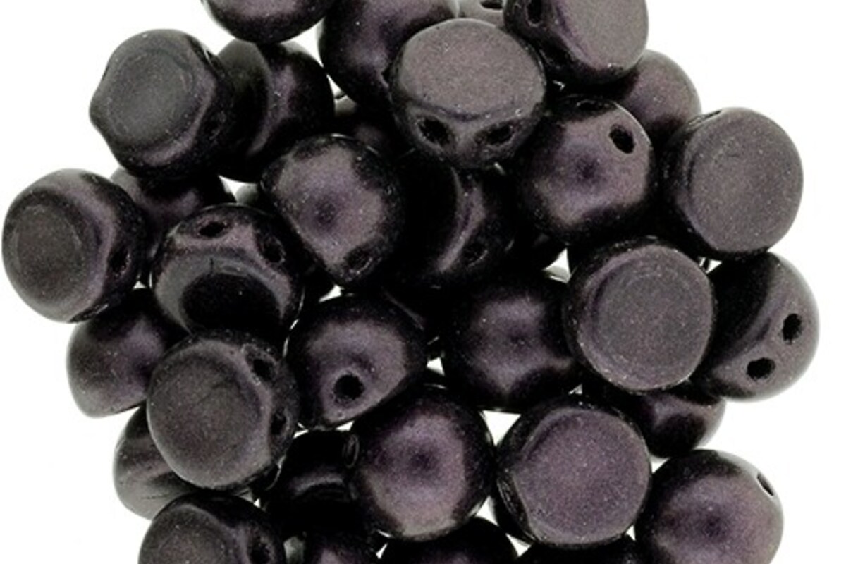 Margele CzechMates CABOCHON 7mm - Metallic Suede - Dk Plum