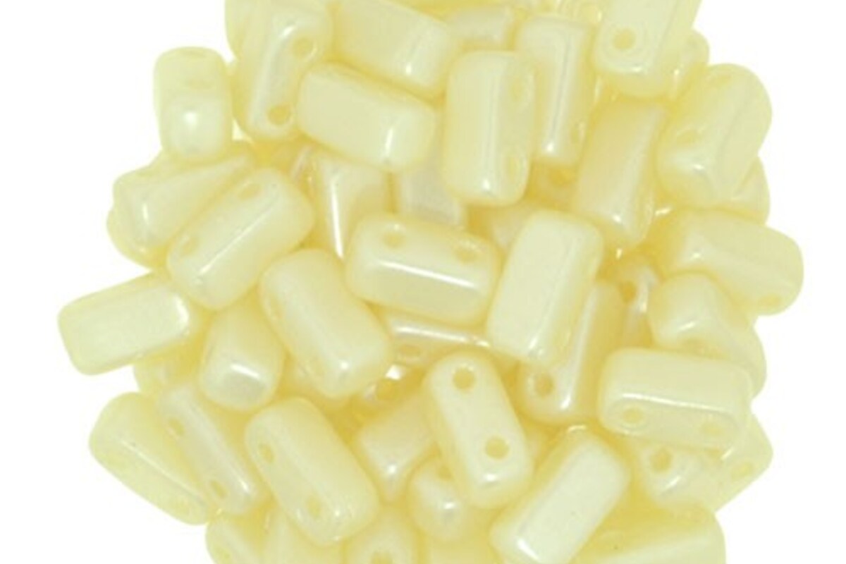 Margele CzechMates BRICKS 3X6mm - Pearl Coat - Cream