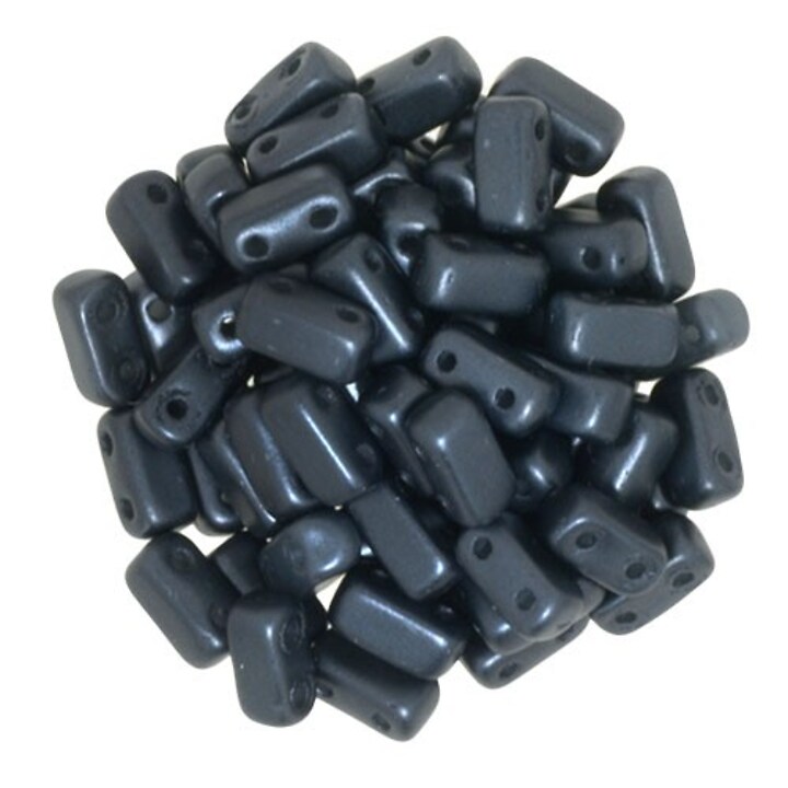 Margele CzechMates BRICKS 3X6mm - Pearl Coat - Charcoal