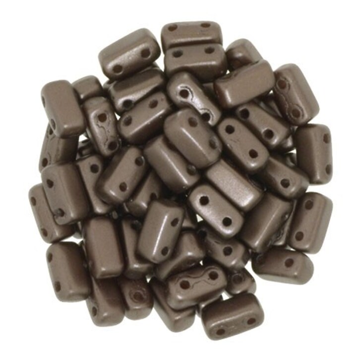 Margele CzechMates BRICKS 3X6mm - Pearl Coat - Bistre