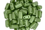 Margele CzechMates BRICKS 3X6mm - Pearl Coat - Olive