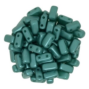 Margele CzechMates BRICKS 3X6mm - Pearl Coat - Teal