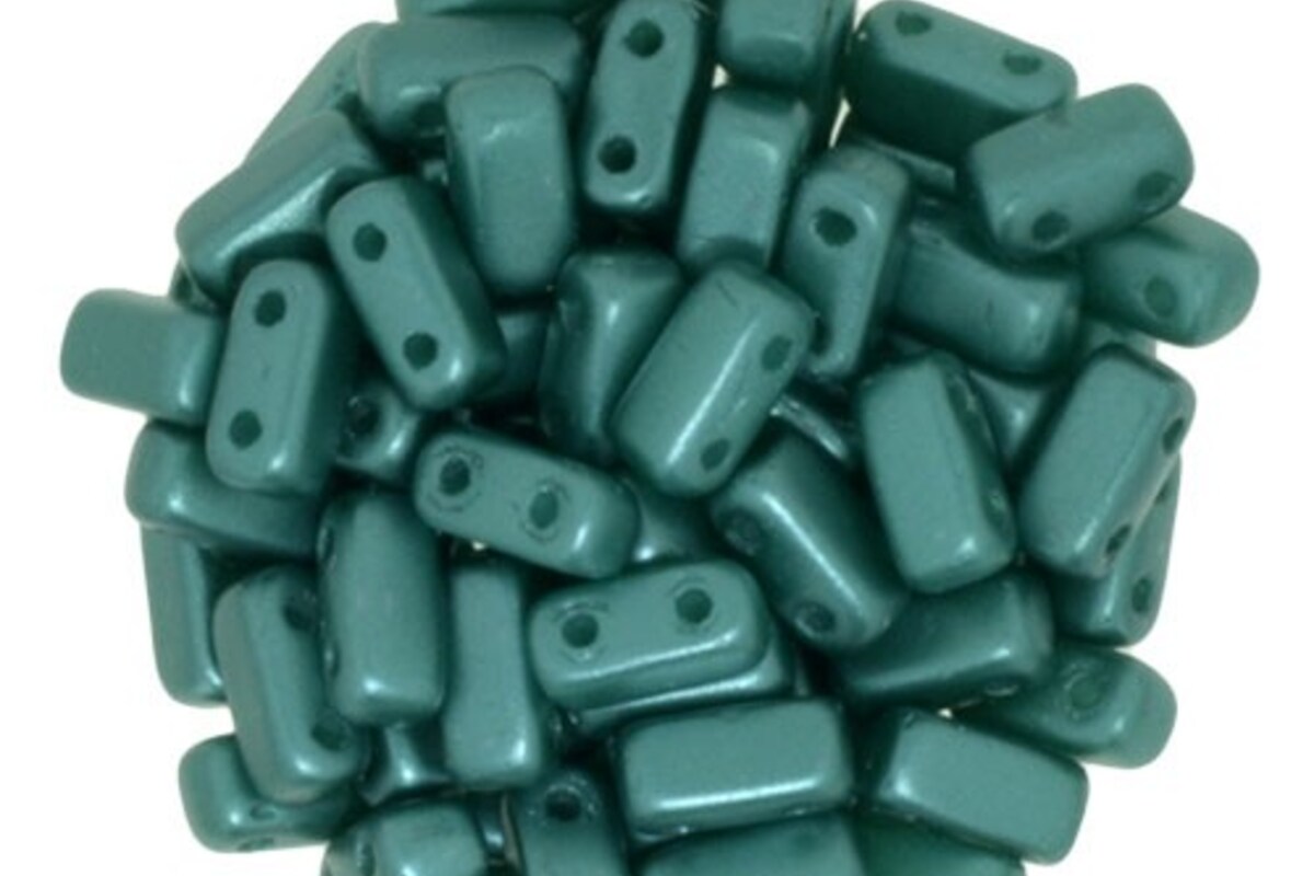 Margele CzechMates BRICKS 3X6mm - Pearl Coat - Teal