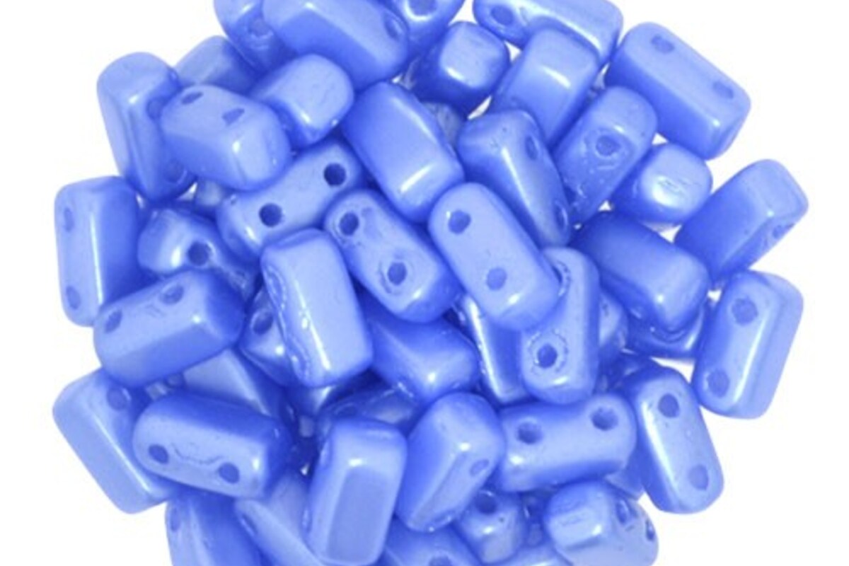 Margele CzechMates BRICKS 3X6mm - Pearl Coat - Baby Blue